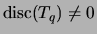 $ \disc(T_q)\neq 0$