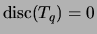 $ \disc(T_q)=0$