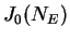 $ J_0(N_E)$