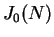 $ J_0(N)$