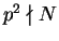 $ p^2\nmid N$