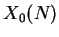 $ X_0(N)$