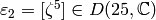 \eps_2 = [\zeta^5]\in D(25,\C)