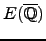 $E(\overline{\mathbb{Q}})$