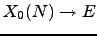 $X_0(N)\to E$