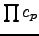 $\prod c_p$