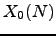 $X_0(N)$