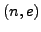 $ (n,e)$