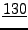$\displaystyle \underline{130}$