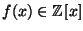 $ f(x)\in\mathbb{Z}[x]$