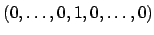 $ (0,\ldots,0,1,0,\ldots,0)$