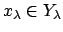 $ x_\lambda\in Y_\lambda$