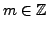 $ m\in\mathbb{Z}$