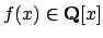 $ f(x)\in\mathbf{Q}[x]$