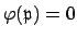 $ \varphi (\mathfrak{p})=0$