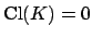 $ \Cl (K)=0$