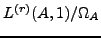 % latex2html id marker 7877
$ L^{(r)}(A,1)/\Omega_A$