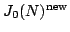 $ J_0(N)^{\rm new}$