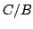 $ C/B$