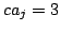 $ ca_j=3$