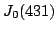 $ J\sb
0(431)$
