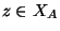 $ z\in X_A$