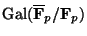 $ \Gal(\overline{\mathbf{F}}_p/\mathbf{F}_p)$