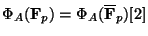 $ \Phi_A(\mathbf{F}_p) = \Phi_A(\overline{\mathbf{F}}_p)[2]$