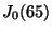 $ J_0(65)$