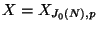 $ X=X_{J_0(N),p}$