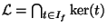 $ \mathcal{L}=\bigcap_{t\in I_f} \ker(t)$