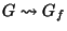 $ G \rightsquigarrow G_f$
