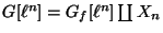 $ G[\ell^n] = G_f[\ell^n] \coprod X_n$