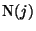$ {\rm {N}}(j)$