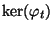 $ \ker(\varphi _t)$