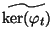$ \widetilde{\ker(\varphi _t)}$