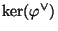 $ \ker(\varphi ^{\vee})$