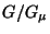$ G/G_{\mu}$