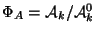 $ \Phi_A=\mathcal{A}_k/\mathcal{A}_k^0$