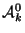 $ \mathcal{A}^0_{k}$
