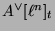 $ A^{\vee}[\ell^n]_t$