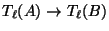 $ T_\ell(A) \rightarrow T_\ell(B)$