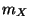 $ m_X$
