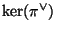$ \ker(\pi^{\vee})$