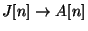$ J[n] \rightarrow A[n]$