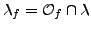 $ \lambda_g = \mathcal{O}_g \cap \lambda$