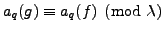 $ A_g[\lambda_g]$