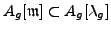 $ A_g[\lambda_g]\cong \varphi (A_f[\lambda_f])$