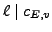 $ \ell \mid c_{E', v}$
