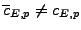 $ \overline{c}_{E,p}$